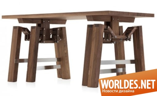 дизайн, дизайн мебели, дизайн стола, дизайн необычного стола, дизайн оригинального стола, стол, столик, стол «Laufender Tisch»